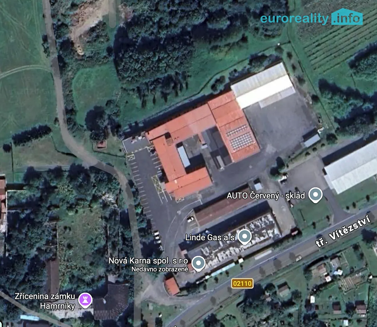 Pronájem komerčního pozemku 2000 m²